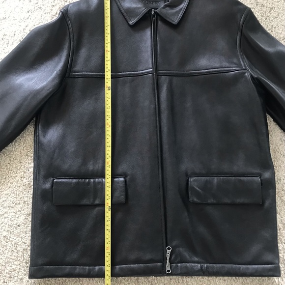 Vintage J Crew Leather Jacket Excellent Condition Large - Picture 4 of 16
